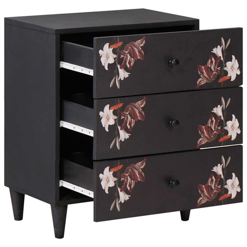 Multicolor Nightstand with drawer 50 x 33 x 60 cm