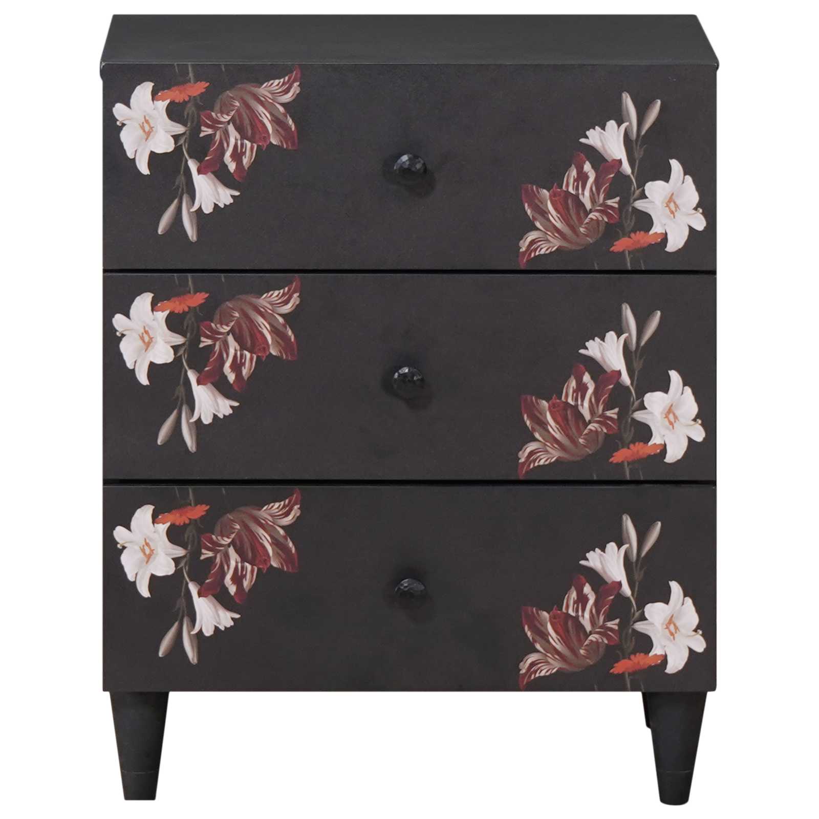 Mesita de Noche con cajón Multicolor 50 x 33 x 60 cm