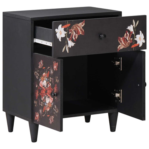 Multicolor Nightstand with drawer 50 x 33 x 60 cm