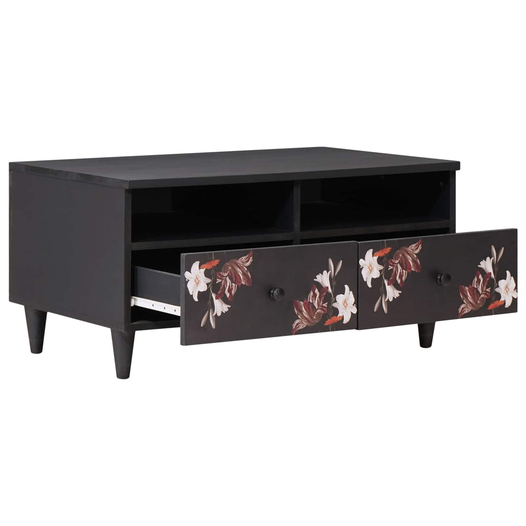Mesa de Café Multicolor 80 x 54 x 40 cm Madera de mango maciza