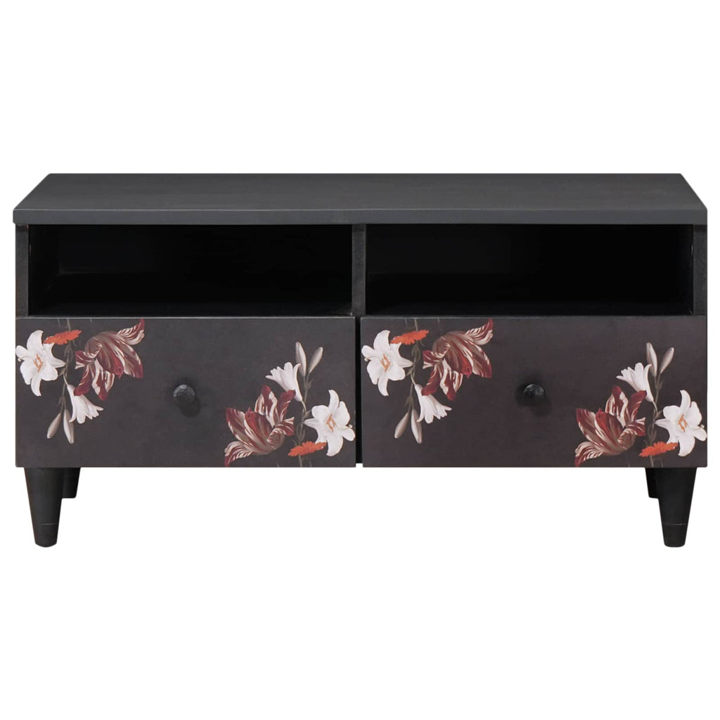 Mesa de Café Multicolor 80 x 54 x 40 cm Madera de mango maciza