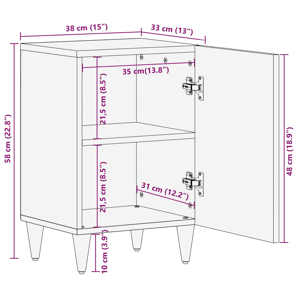 Mueble de Cuarto de Baño Multicolor 38 x 33,5 x 58 cm