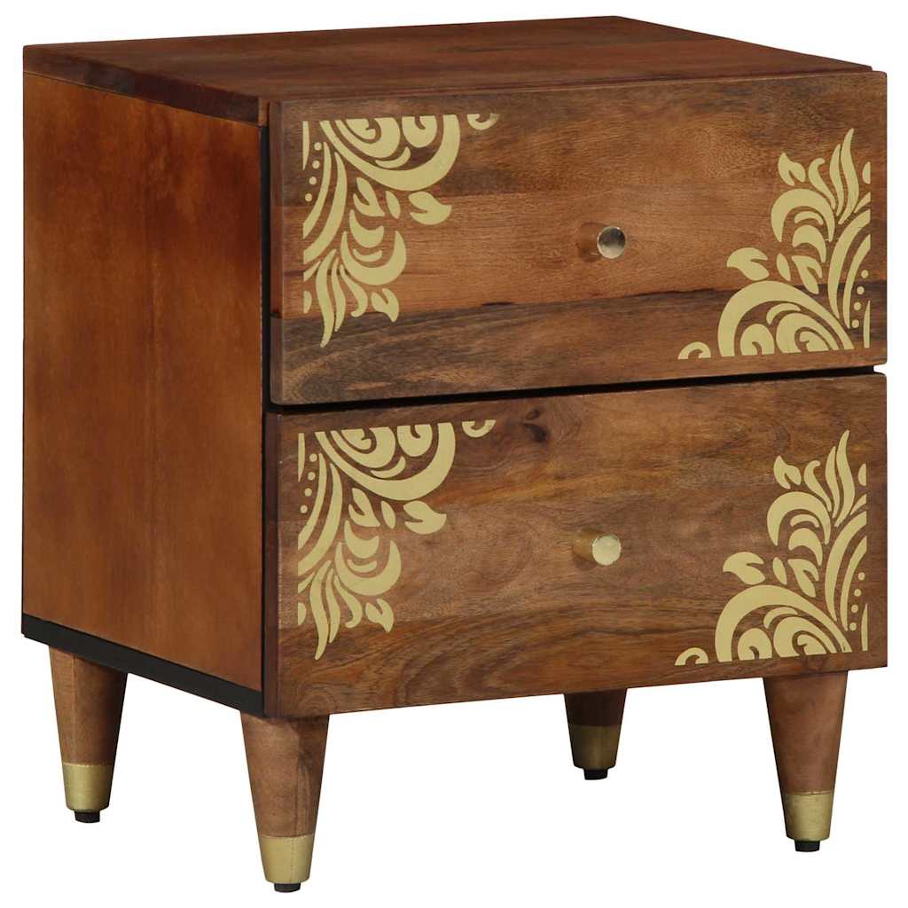 Armario de Noche con cajón 2 pcs Marrón miel 40 x 33 x 46 cm