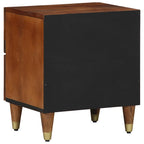 Armario de Noche con cajón 2 pcs Marrón miel 40 x 33 x 46 cm