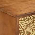 Mueble de TV con estante Marrón miel 105 x 33 x 46 cm