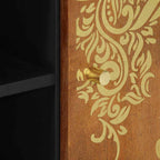 Mueble de TV con estante Marrón miel 105 x 33 x 46 cm