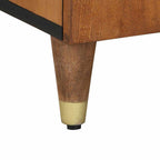 Mueble de TV con estante Marrón miel 105 x 33 x 46 cm