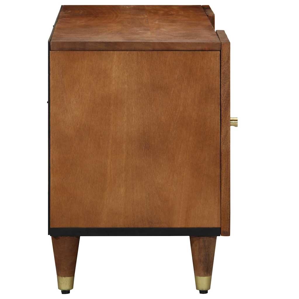 Mueble de TV con estante Marrón miel 105 x 33 x 46 cm