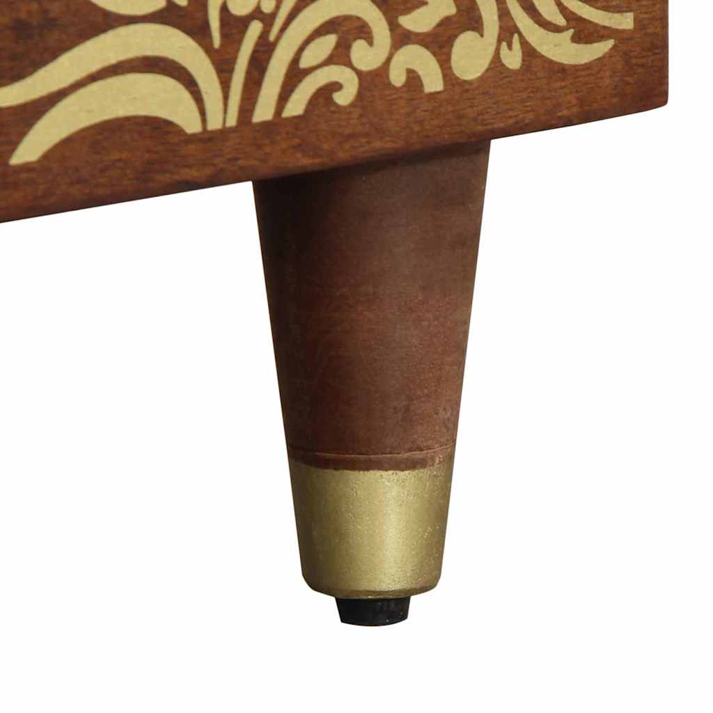 Mesa de Café Marrón miel 80 x 50 x 40 cm Madera de mango maciza
