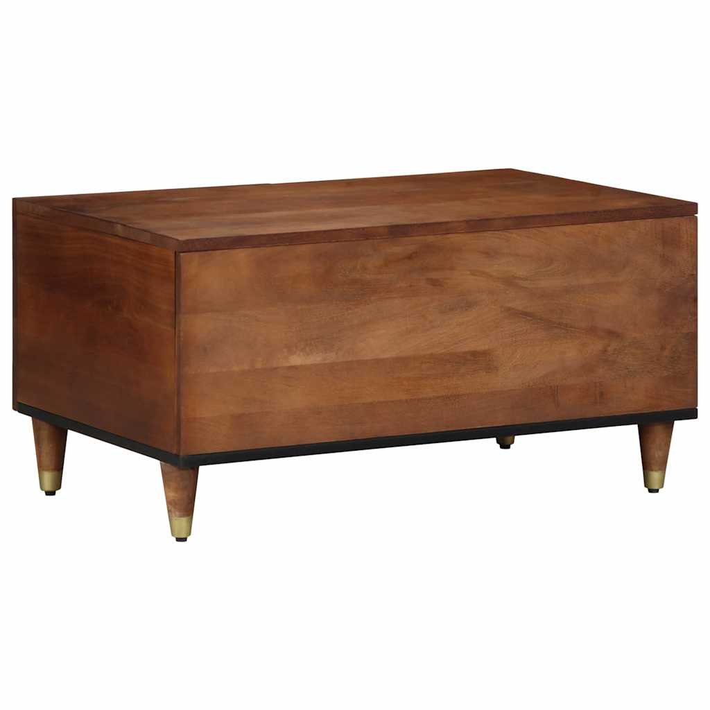 Mesa de Café Marrón miel 80 x 50 x 40 cm Madera de mango maciza