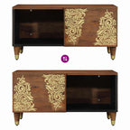 Mesa de Café Marrón miel 80 x 50 x 40 cm Madera de mango maciza