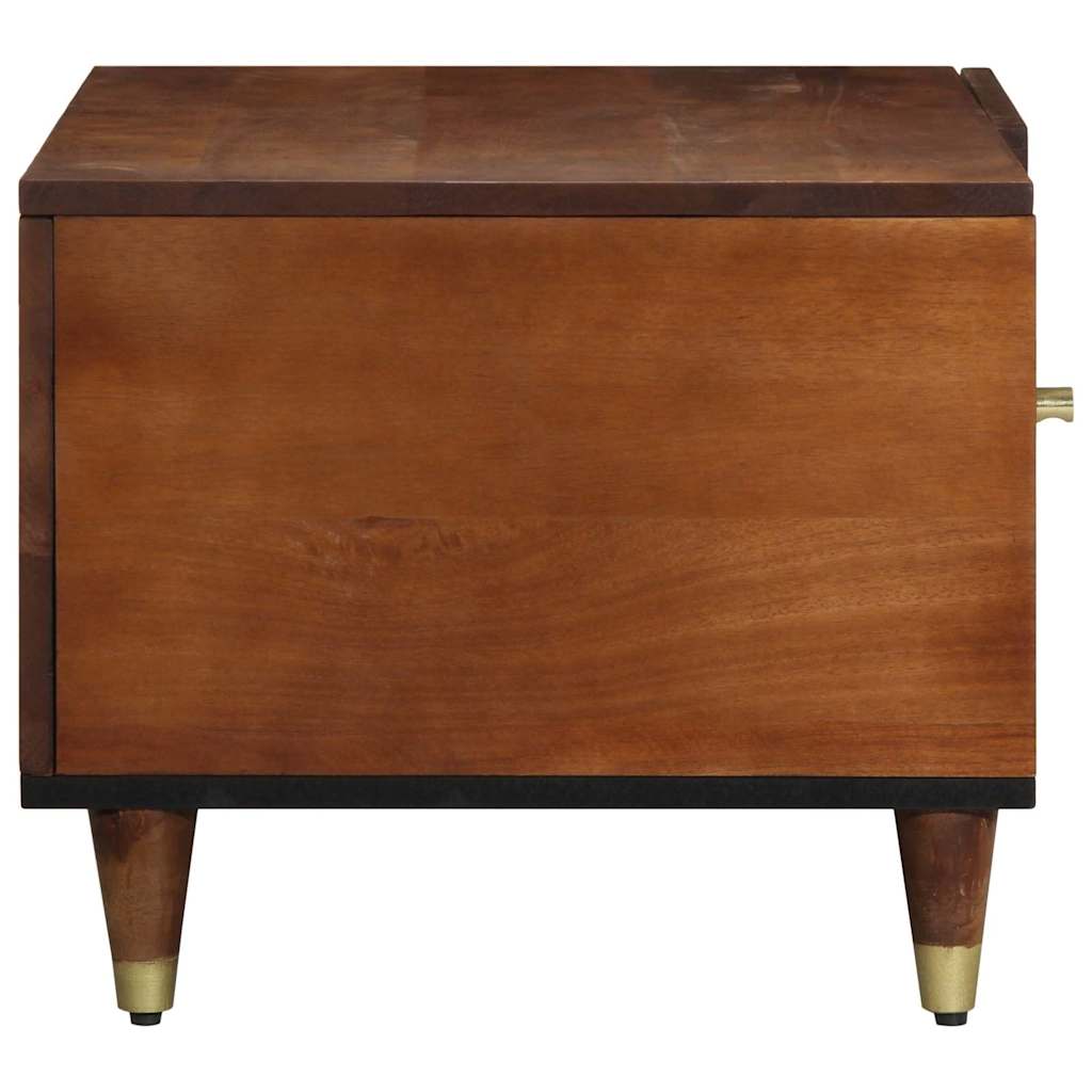 Mesa de Café Marrón miel 80 x 50 x 40 cm Madera de mango maciza