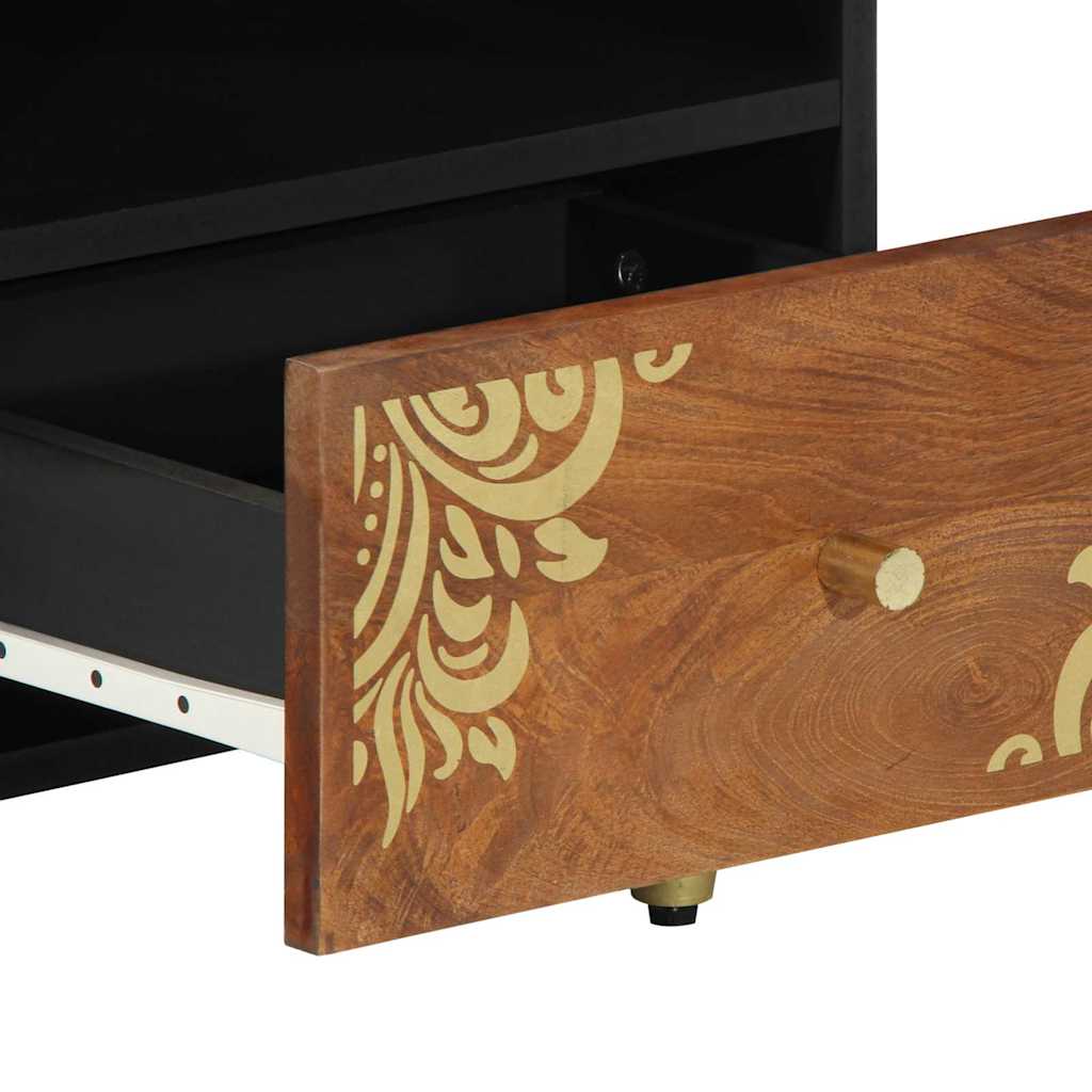 Mesa de Café Marrón miel 80 x 54 x 40 cm Madera de mango maciza