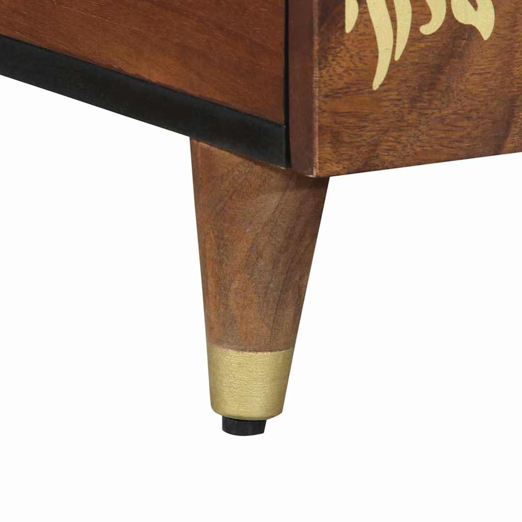 Mesa de Café Marrón miel 80 x 54 x 40 cm Madera de mango maciza