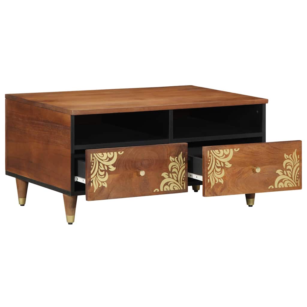 Mesa de Café Marrón miel 80 x 54 x 40 cm Madera de mango maciza