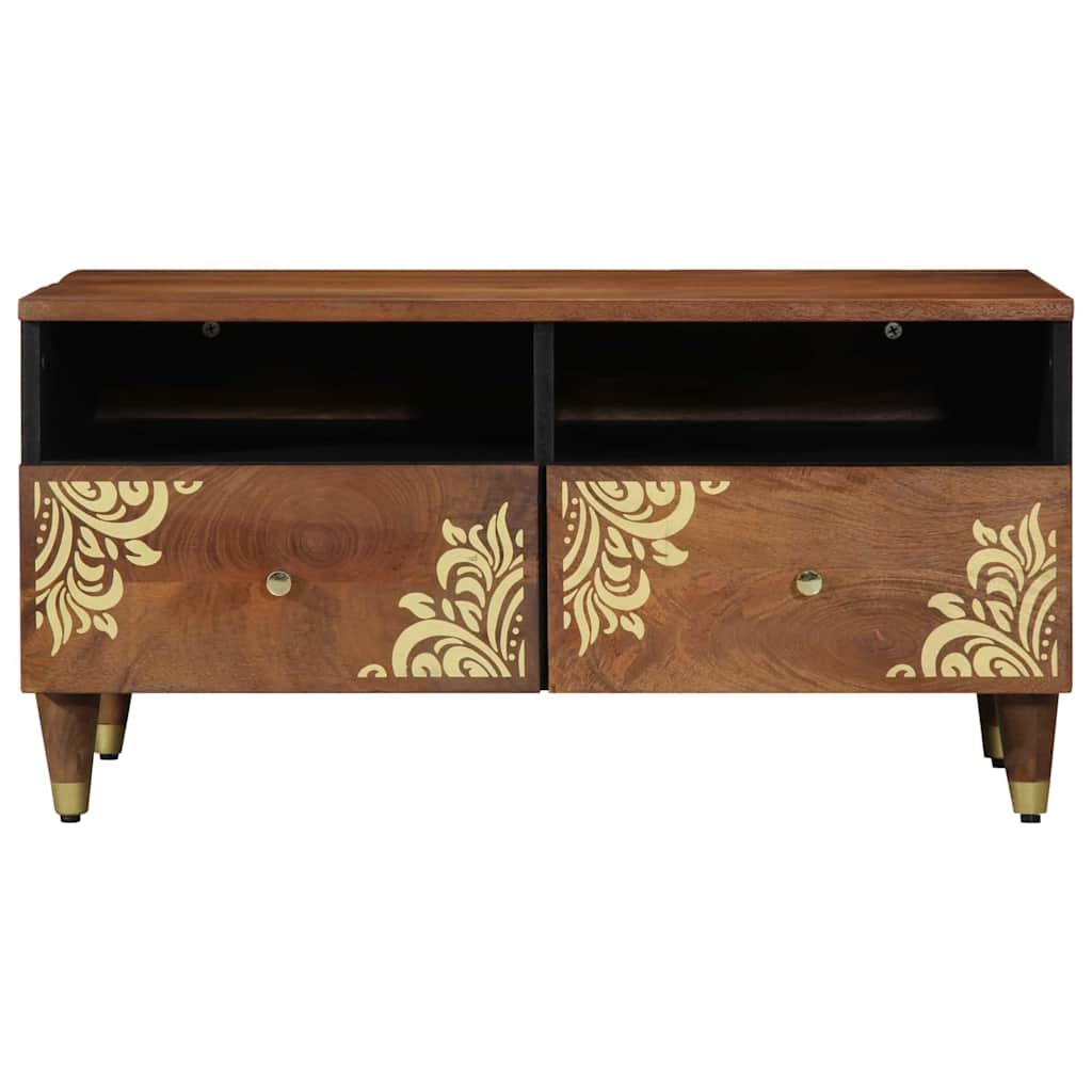 Mesa de Café Marrón miel 80 x 54 x 40 cm Madera de mango maciza