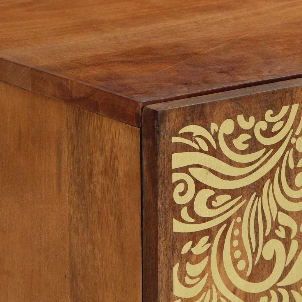 Mueble de TV con cajón con estante Marrón miel 105 x 33 x 46 cm
