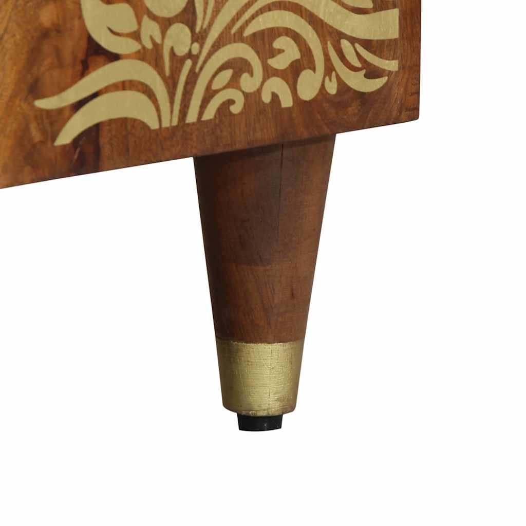 Mueble de TV con cajón con estante Marrón miel 105 x 33 x 46 cm