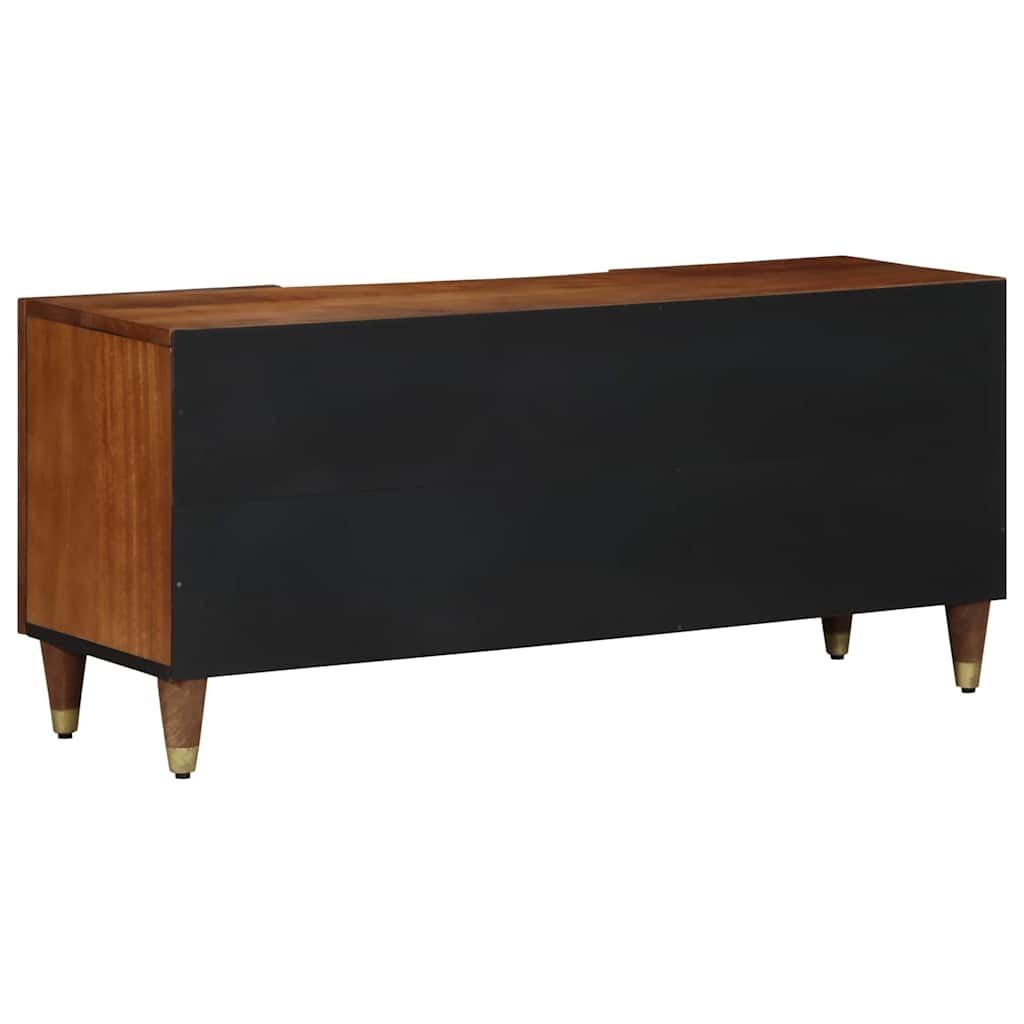 Mueble de TV con cajón con estante Marrón miel 105 x 33 x 46 cm