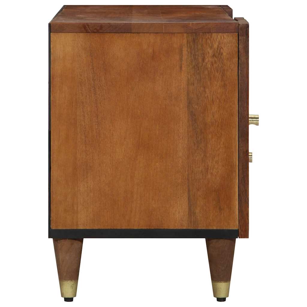 Mueble de TV con cajón con estante Marrón miel 105 x 33 x 46 cm