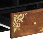 Mueble de TV con cajón con estante Marrón miel 100 x 33 x 46 cm