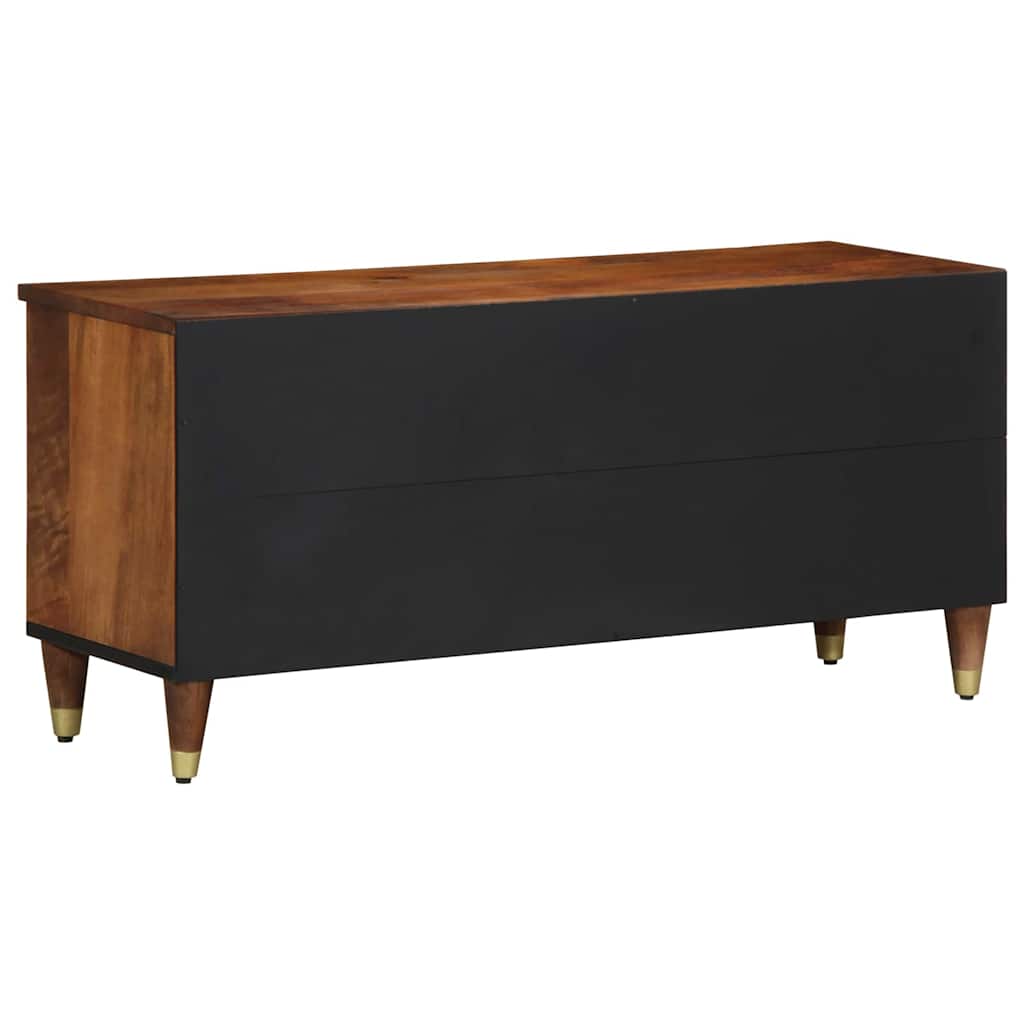 Mueble de TV con cajón con estante Marrón miel 100 x 33 x 46 cm