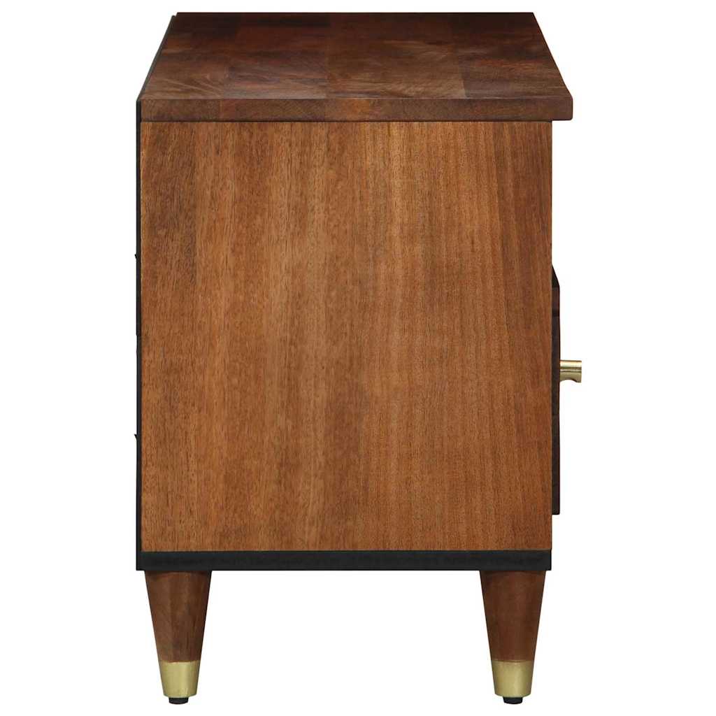 Mueble de TV con cajón con estante Marrón miel 100 x 33 x 46 cm
