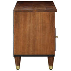 Mueble de TV con cajón con estante Marrón miel 100 x 33 x 46 cm