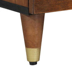 Mueble de TV con cajón con estante Marrón miel 100 x 33 x 46 cm