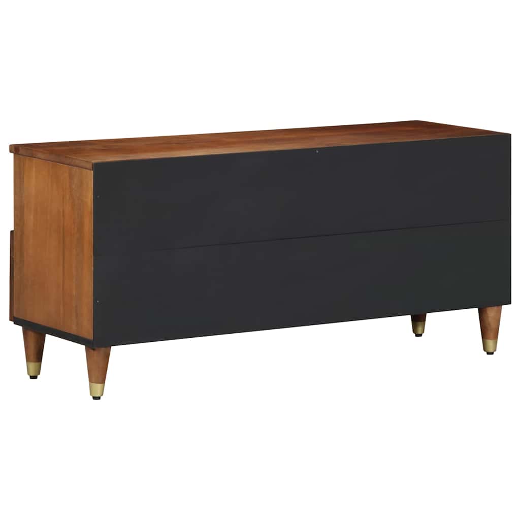 Mueble de TV con cajón con estante Marrón miel 100 x 33 x 46 cm