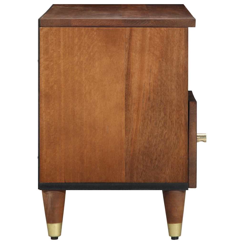 Mueble de TV con cajón con estante Marrón miel 100 x 33 x 46 cm