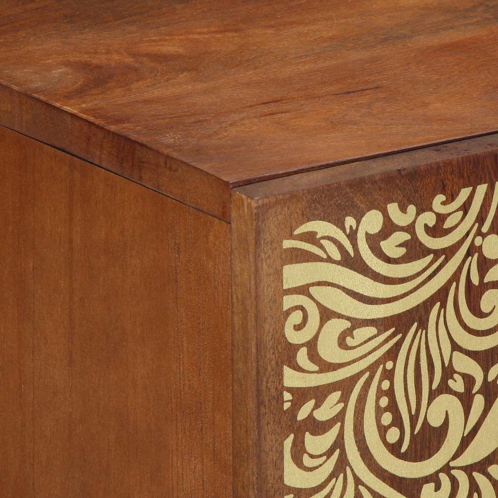 Mueble de lavabo con almacenamiento Marrón miel 62 x 33 x 58 cm