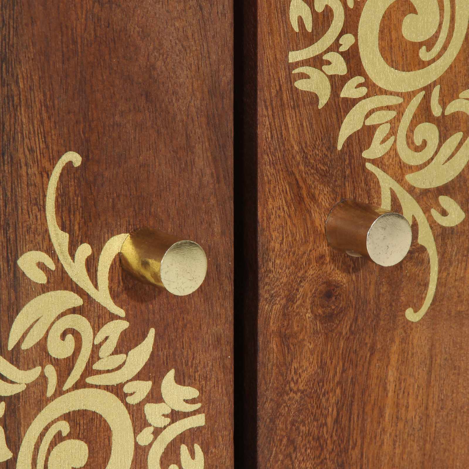 Mueble de lavabo con almacenamiento Marrón miel 62 x 33 x 58 cm