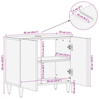 Mueble de lavabo con almacenamiento Marrón miel 62 x 33 x 58 cm