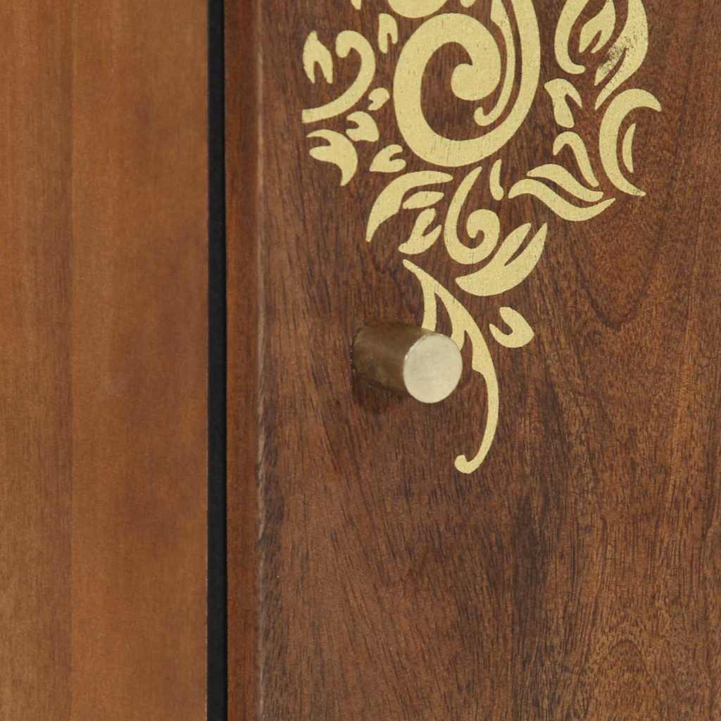 Armario de Pared con almacenamiento Marrón miel 38 x 33 x 48 cm