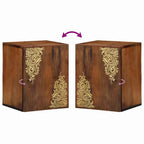 Armario de Pared con almacenamiento Marrón miel 38 x 33 x 48 cm