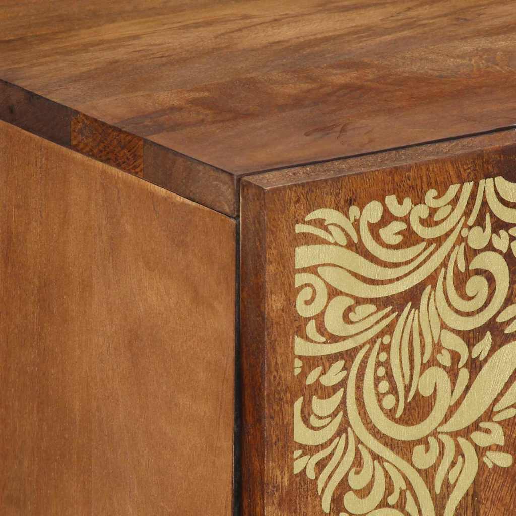 Aparador Marrón 60 x 33 x 75 cm Madera de mango maciza