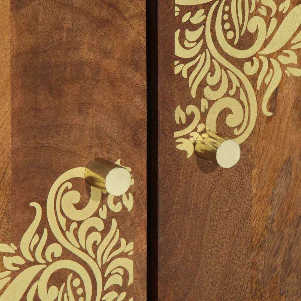 Aparador Marrón 60 x 33 x 75 cm Madera de mango maciza