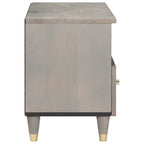 Mueble de TV Gris 70 x 33 x 46 cm Madera de mango maciza