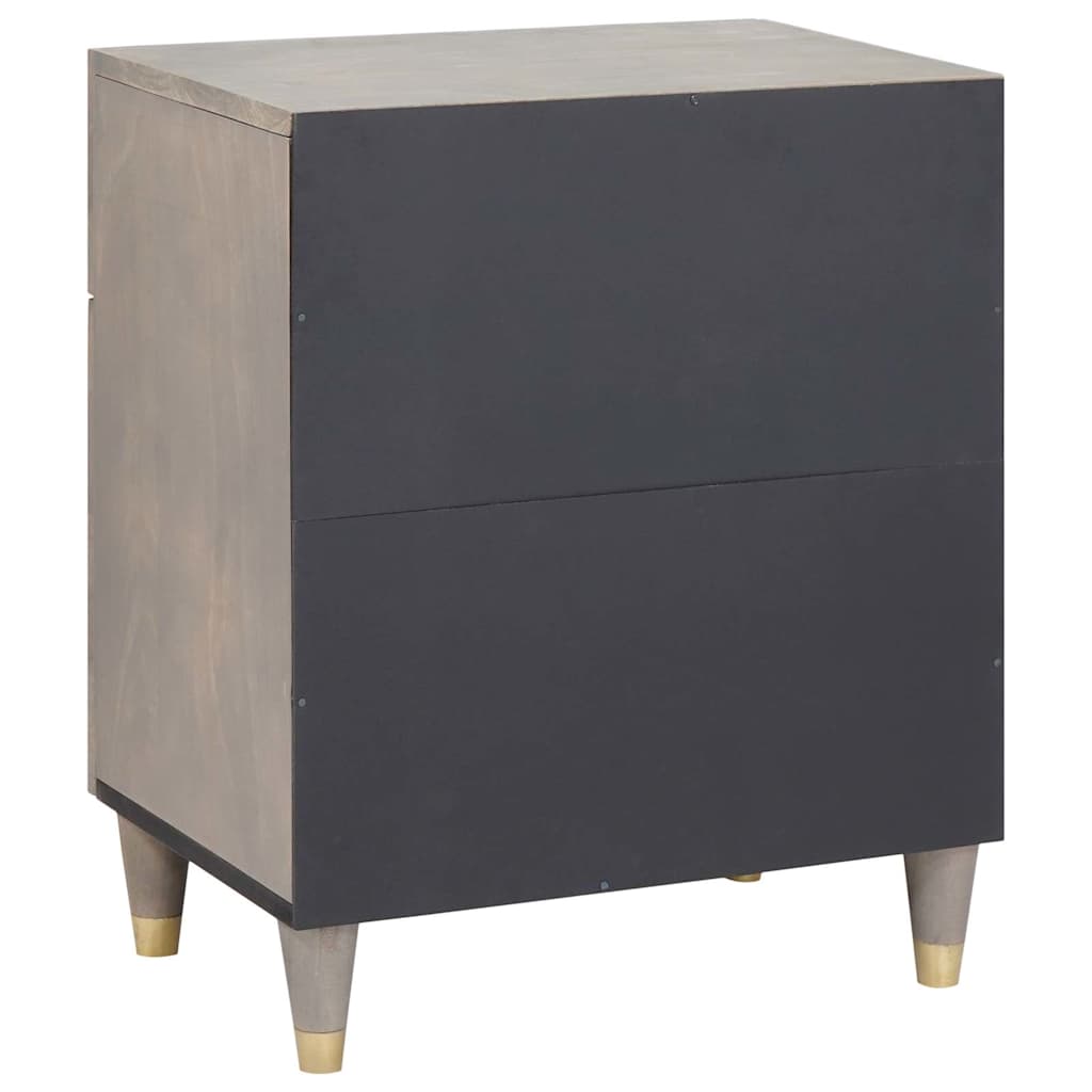 Cabinet de noche con puerta con cajón Gris 50 x 33 x 60 cm