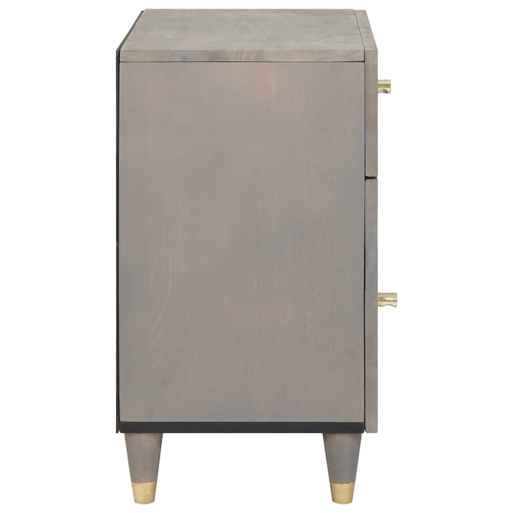 Cabinet de noche con puerta con cajón Gris 50 x 33 x 60 cm