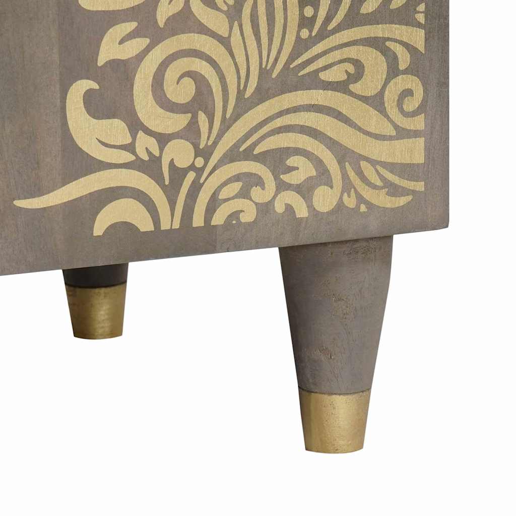 Cabinet de noche con puerta con cajón Gris 50 x 33 x 60 cm