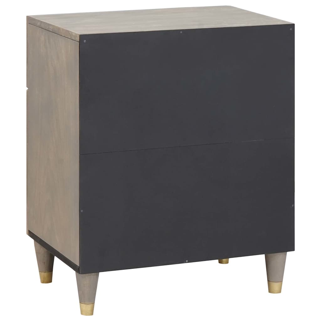 Cabinet de noche con puerta con cajón Gris 50 x 33 x 60 cm
