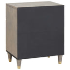 Cabinet de noche con puerta con cajón Gris 50 x 33 x 60 cm
