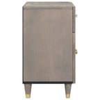 Cabinet de noche con puerta con cajón Gris 50 x 33 x 60 cm