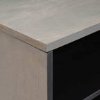 Mueble de TV Gris 80 x 33 x 46 cm Madera de mango maciza