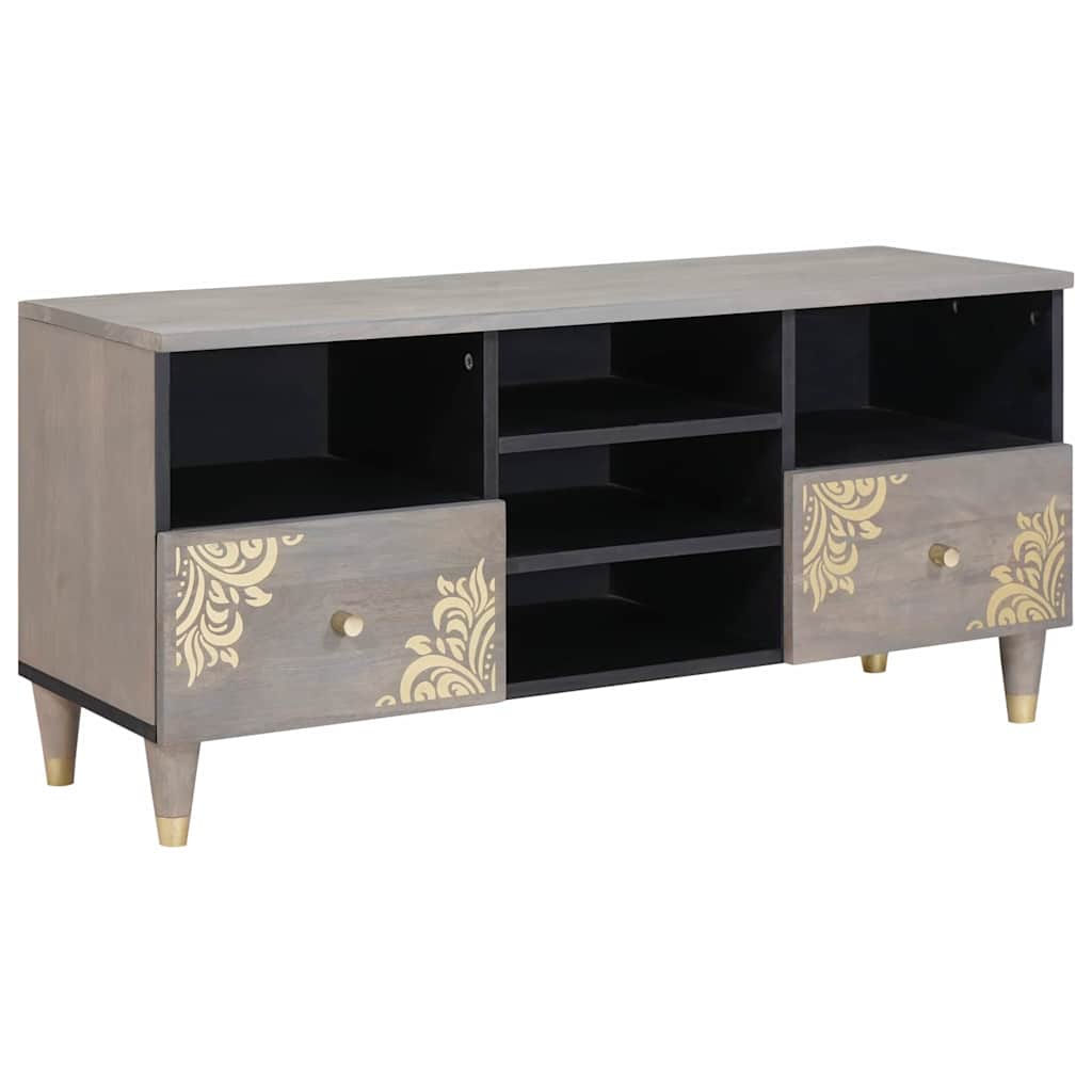 Mueble de TV con cajón con estante Marrón miel 100 x 33 x 46 cm