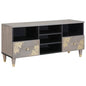 Mueble de TV con cajón con estante Marrón miel 100 x 33 x 46 cm