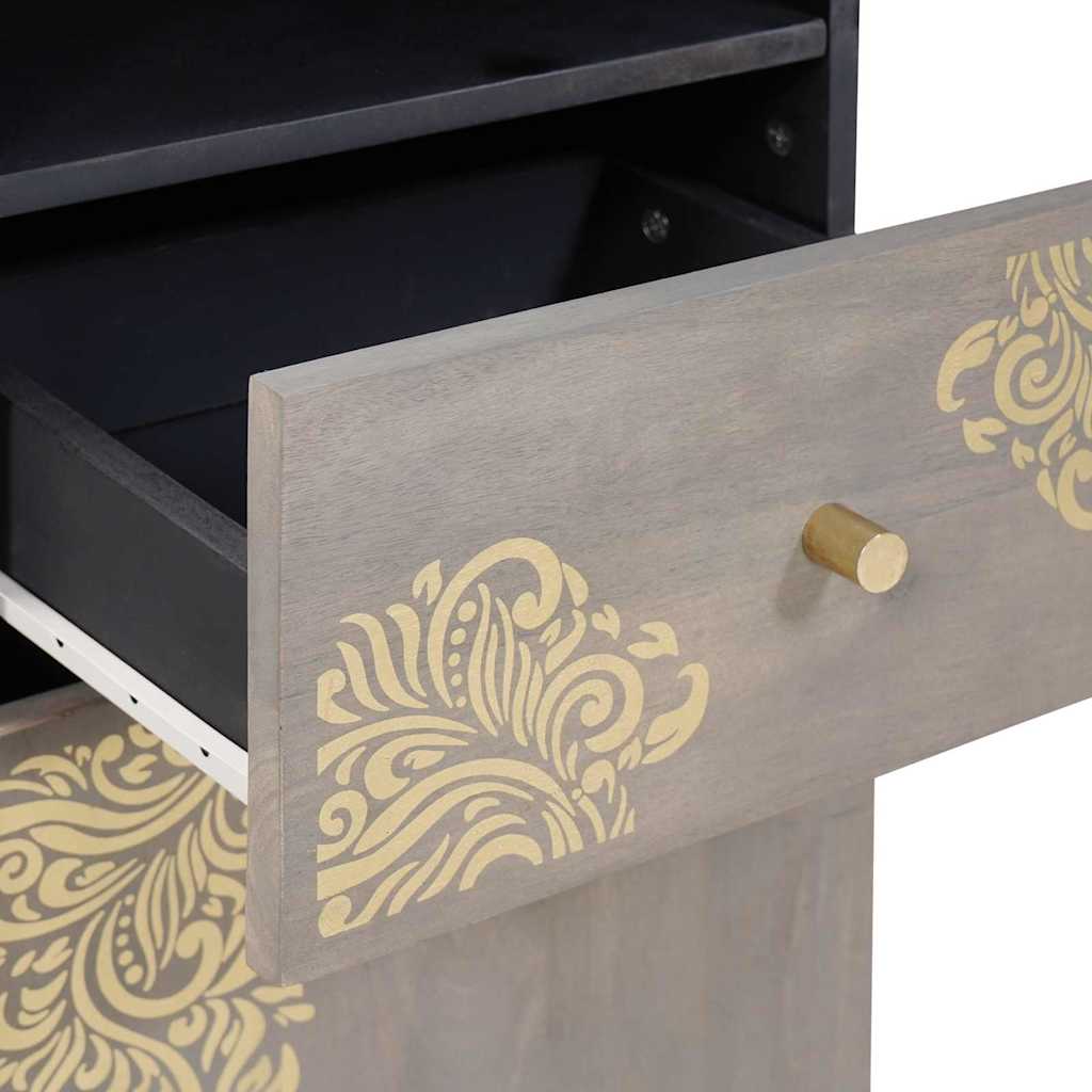 Mueble de Cuarto de Baño con cajón Gris 38 x 33 x 160 cm