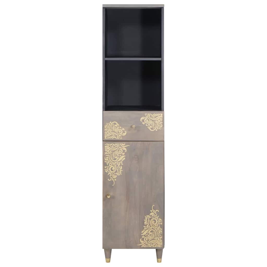 Mueble de Cuarto de Baño con cajón Gris 38 x 33 x 160 cm